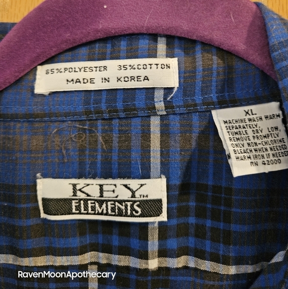 Key Elements Mens flannel - Picture 3 of 3